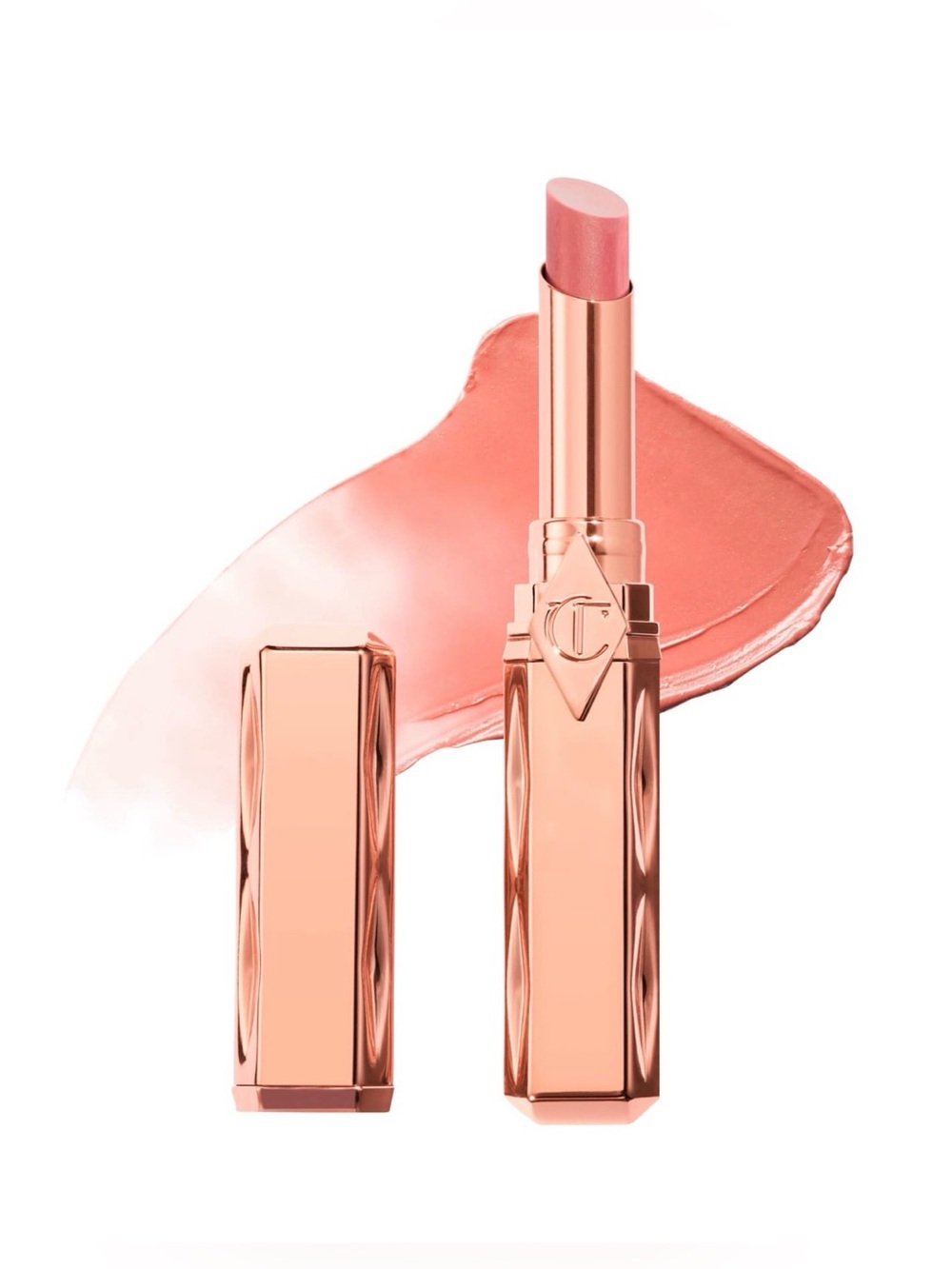 Charlotte Tilbury Rose Gold Metallic Lipstick Tube